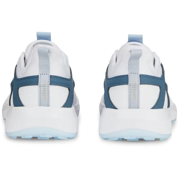 New Women's Puma Ignite Malibu Spikeless Golf Shoes White/Blue MSP$110