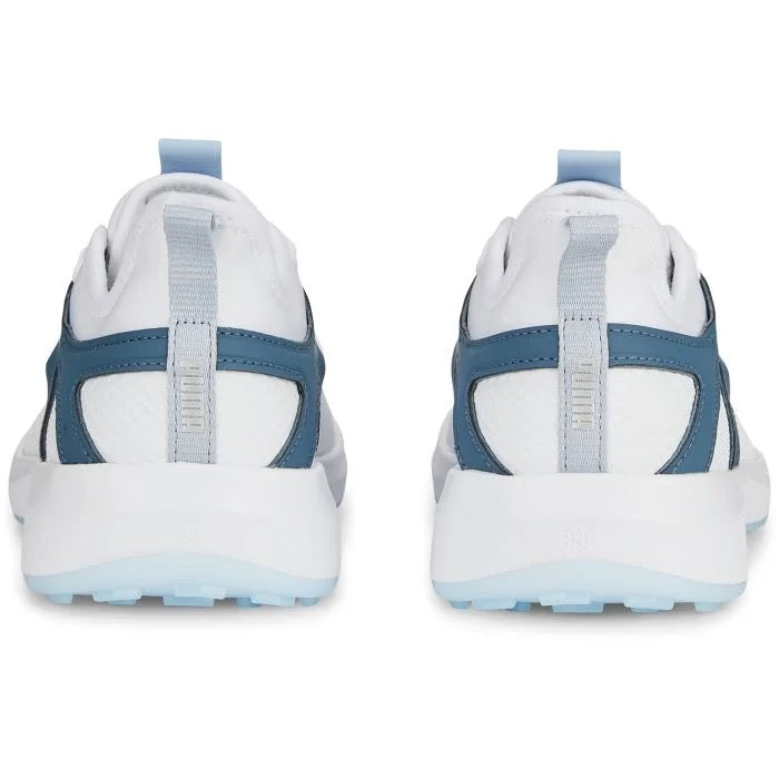 New Women's Puma Ignite Malibu Spikeless Golf Shoes White/Blue Size 11 MSP$110