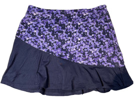 PGA Tour Navy & Purple Floral Women's Pull-on Golf Skort Size M