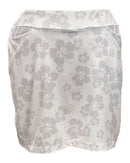 New Taylor Jordan White/Gray Hibiscus Golf Skort MSP$85-1
