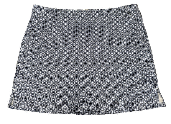 Lady Hagen Blue & White Geometric Patterned Women's Golf Skort Size 14