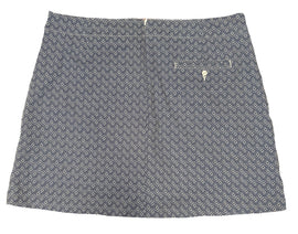 Lady Hagen Blue & White Geometric Patterned Women's Golf Skort Size 14 - 0