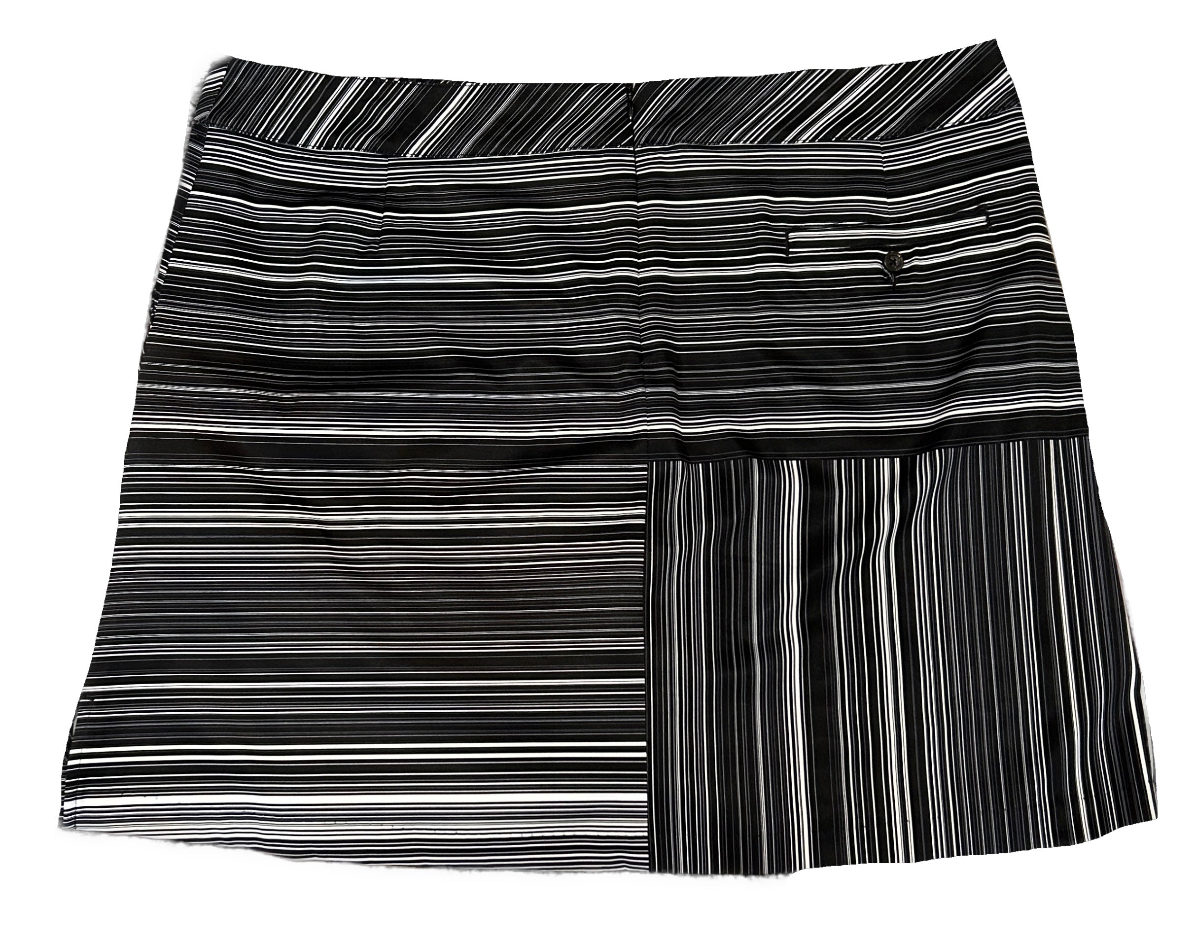 Lady Hagen Black & White Striped Women's Golf Skort Size 14 - 0