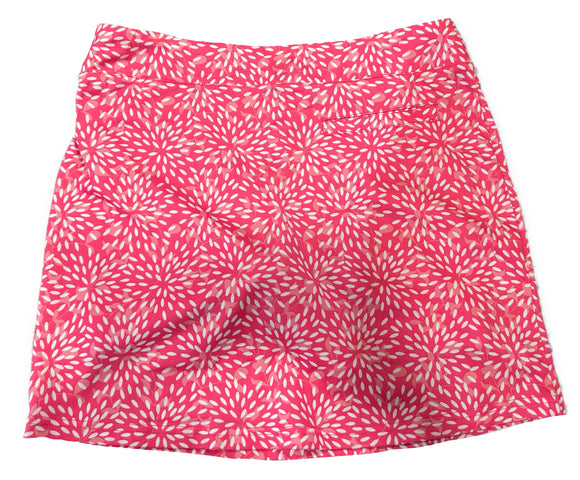 Pebble Beach Pink Patterned Women's Pull-on Golf Skort Size S
