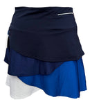 GGBlue Navy & Blue Shimmer Women's Pull-on Golf Skort Size L-2
