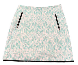 Annika Cutter & Buck Green & Teal Dotted Women's Golf Skort Size XS