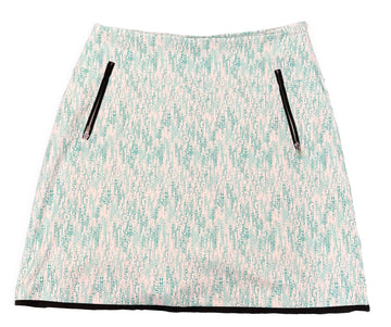 Annika Cutter & Buck Green & Teal Dotted Women's Golf Skort Size XS