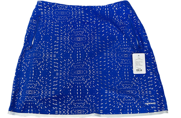Annika Cutter & Buck Blue Pull-on Women's Skort w/Silver Accents Size S