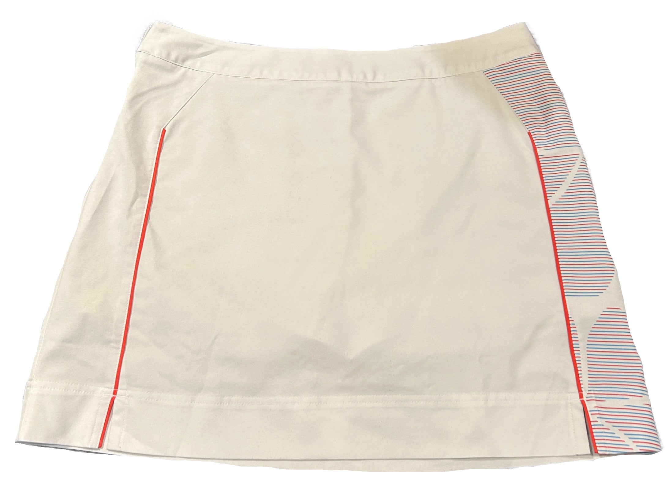 Adidas Climacool White Blue and Orange Striped Skort Size 12