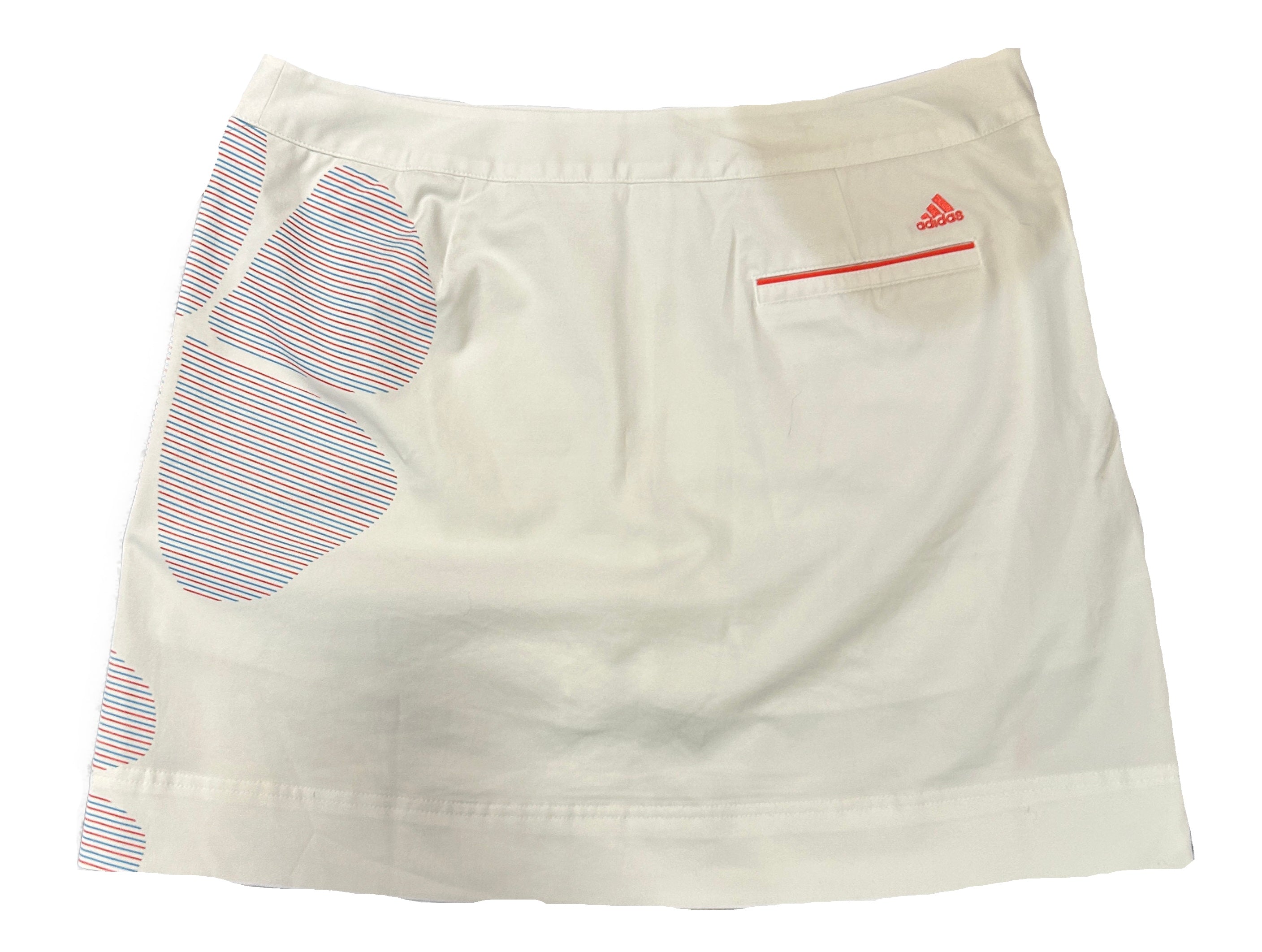 Adidas Climacool White Blue and Orange Striped Skort Size 12 - 0
