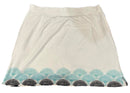 Bermuda Sands White Pull-on Golf Skort w/Floral Fan Trim Size L-2