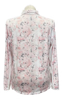 Kate Lord Light Pink & Gray Patterned Women's Golf Pullover w/Logo Size XL-3