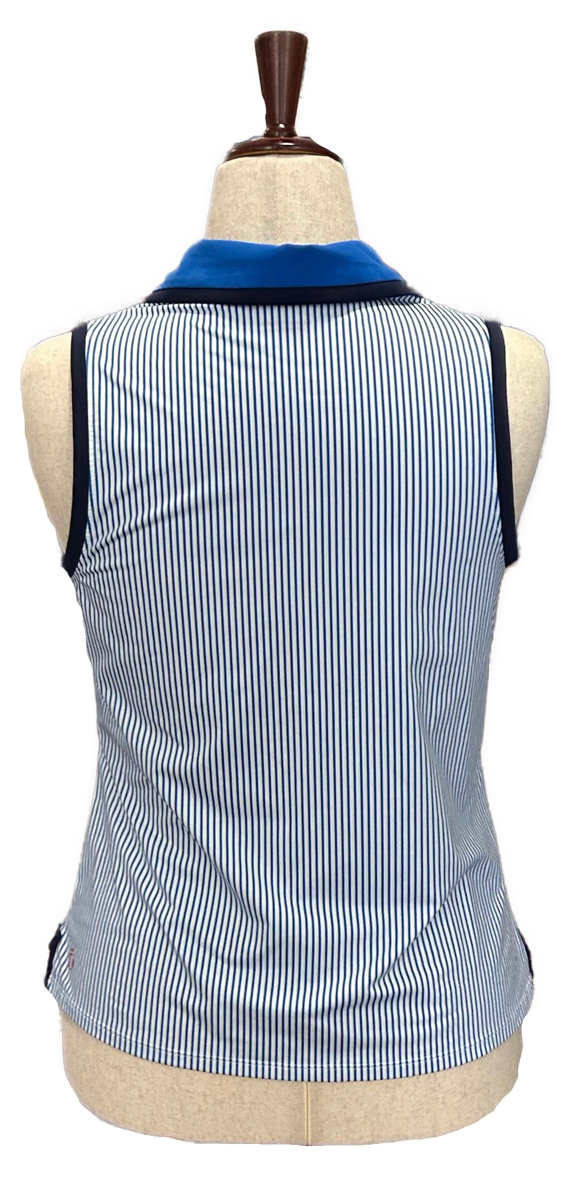 Kinona Blue & White Patterned Women's Sleeveless Golf Top Size S - 0
