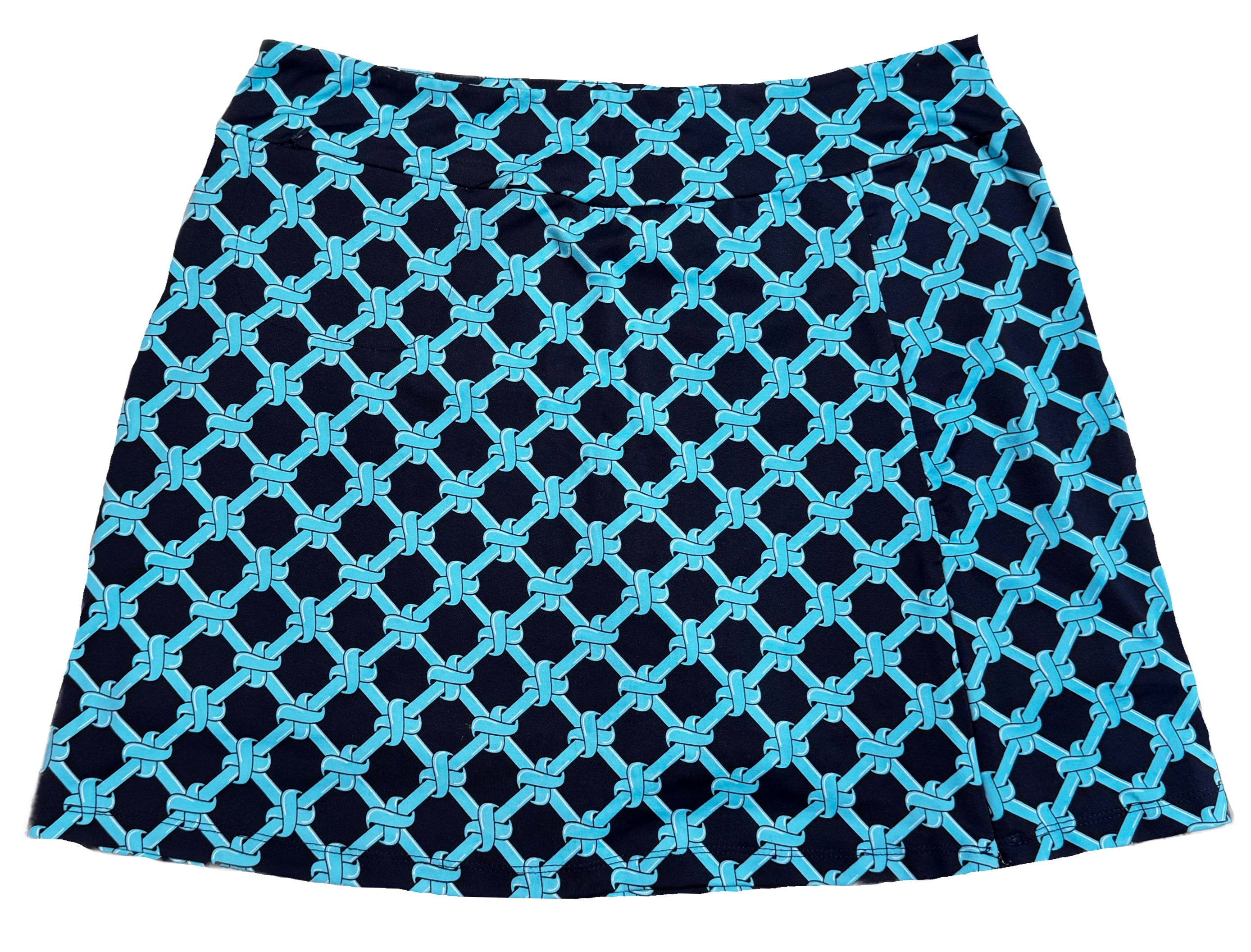 Lulu B Blue Nautical Print Golf Skort Size L MSP$78