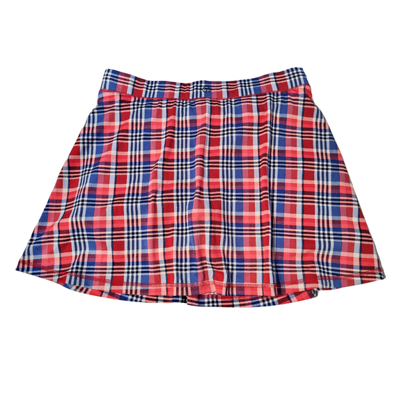 Talbots Red, White & Blue Plaid Women's Skort Size L