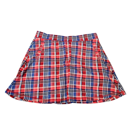 Talbots Red, White & Blue Plaid Women's Skort Size L