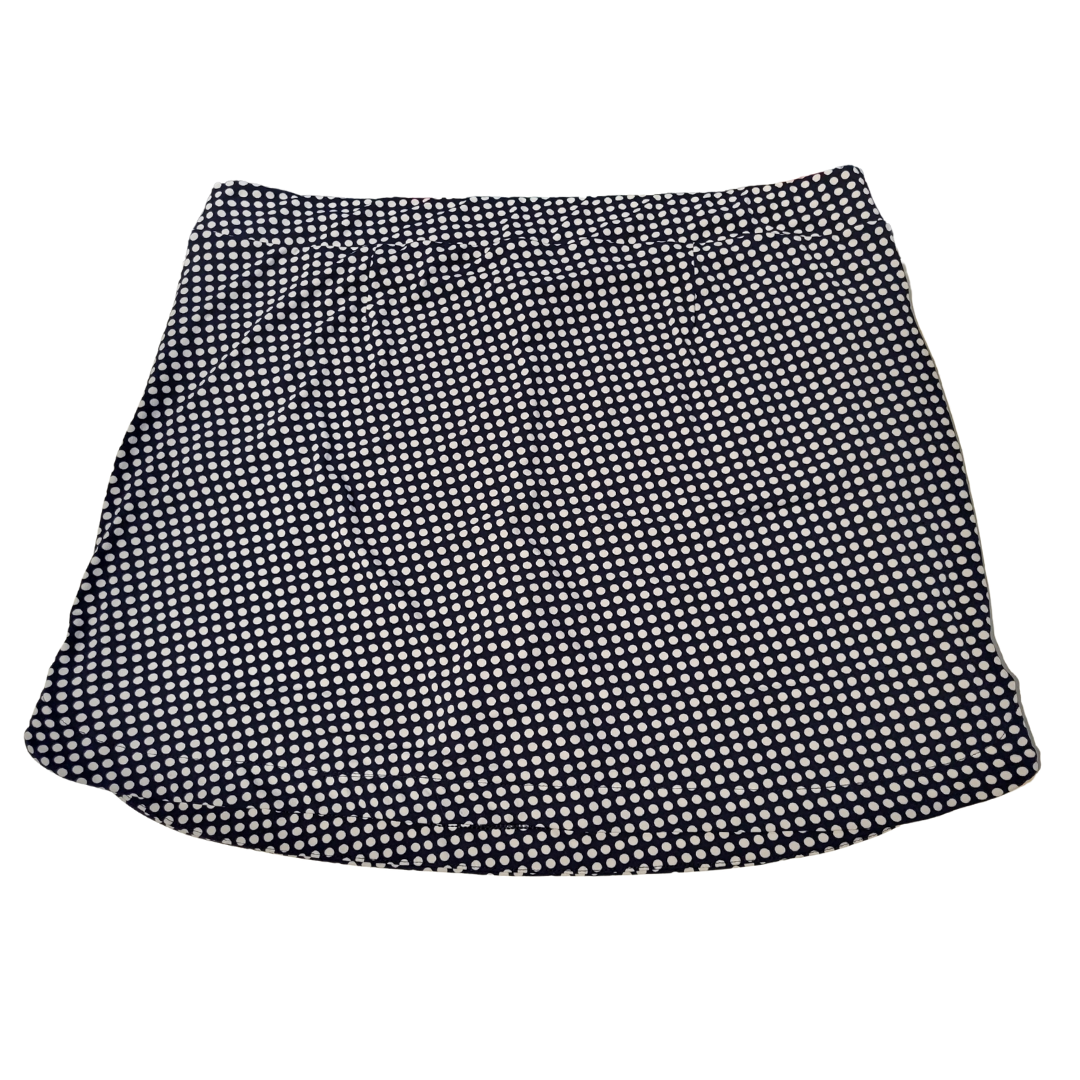 Weekends by Chicos Navy & White Dot Print Skort Size 3 (XXL) MSp$80