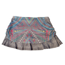 Lucky in Love Gray Printed Adjustable Layered Short Skort Size L MSP$96-2