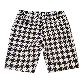 Loudmouth Black & White Houndstooth Patterned Women's Golf Shorts Size 2