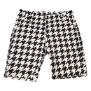 Loudmouth Black & White Houndstooth Patterned Women's Golf Shorts Size 2-2