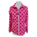 Abacus Pink Polka Dot Women's Full-Zip Windbreaker Size M-1