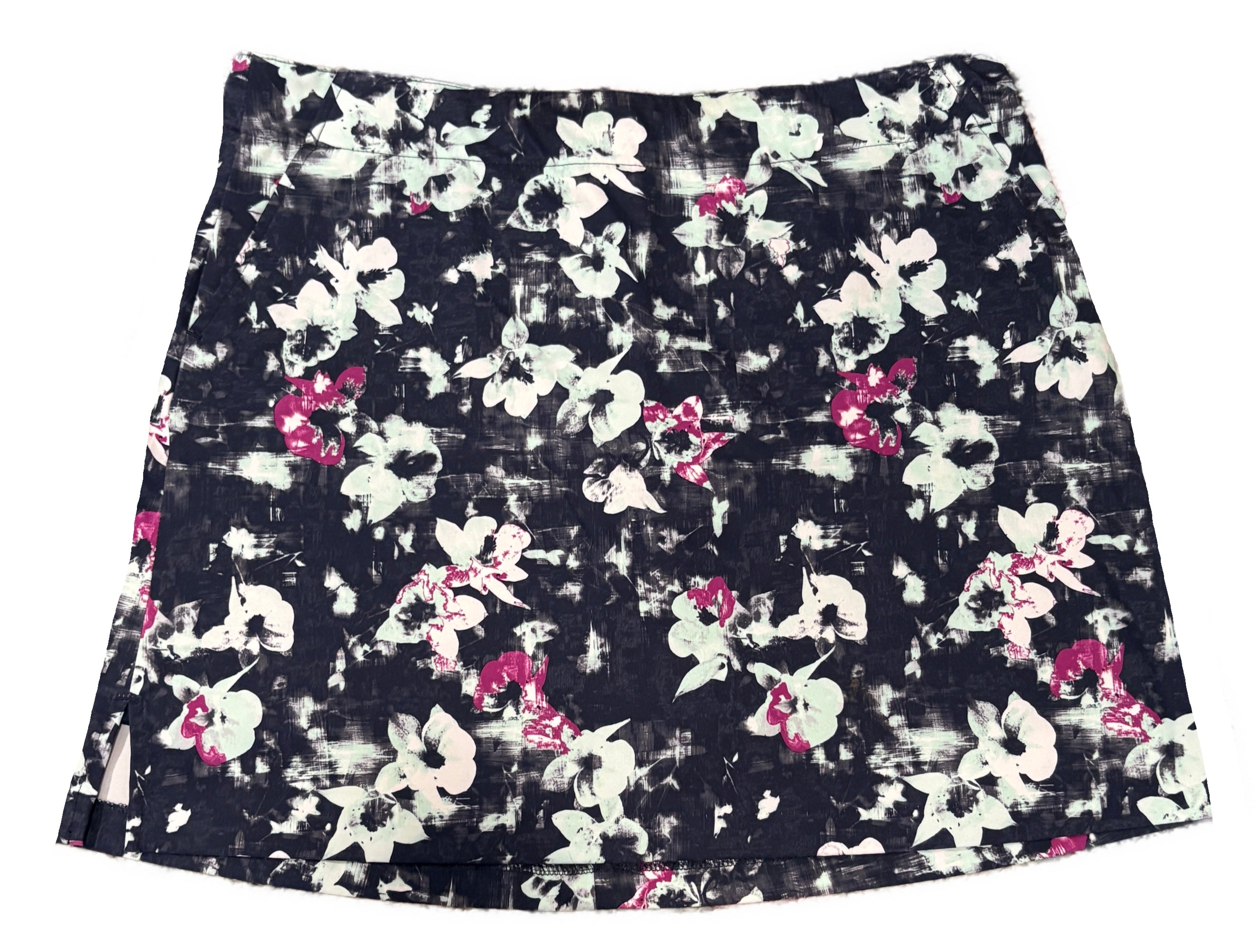 Lady Hagen 18" Navy Floral Skort size 12 MSP$65