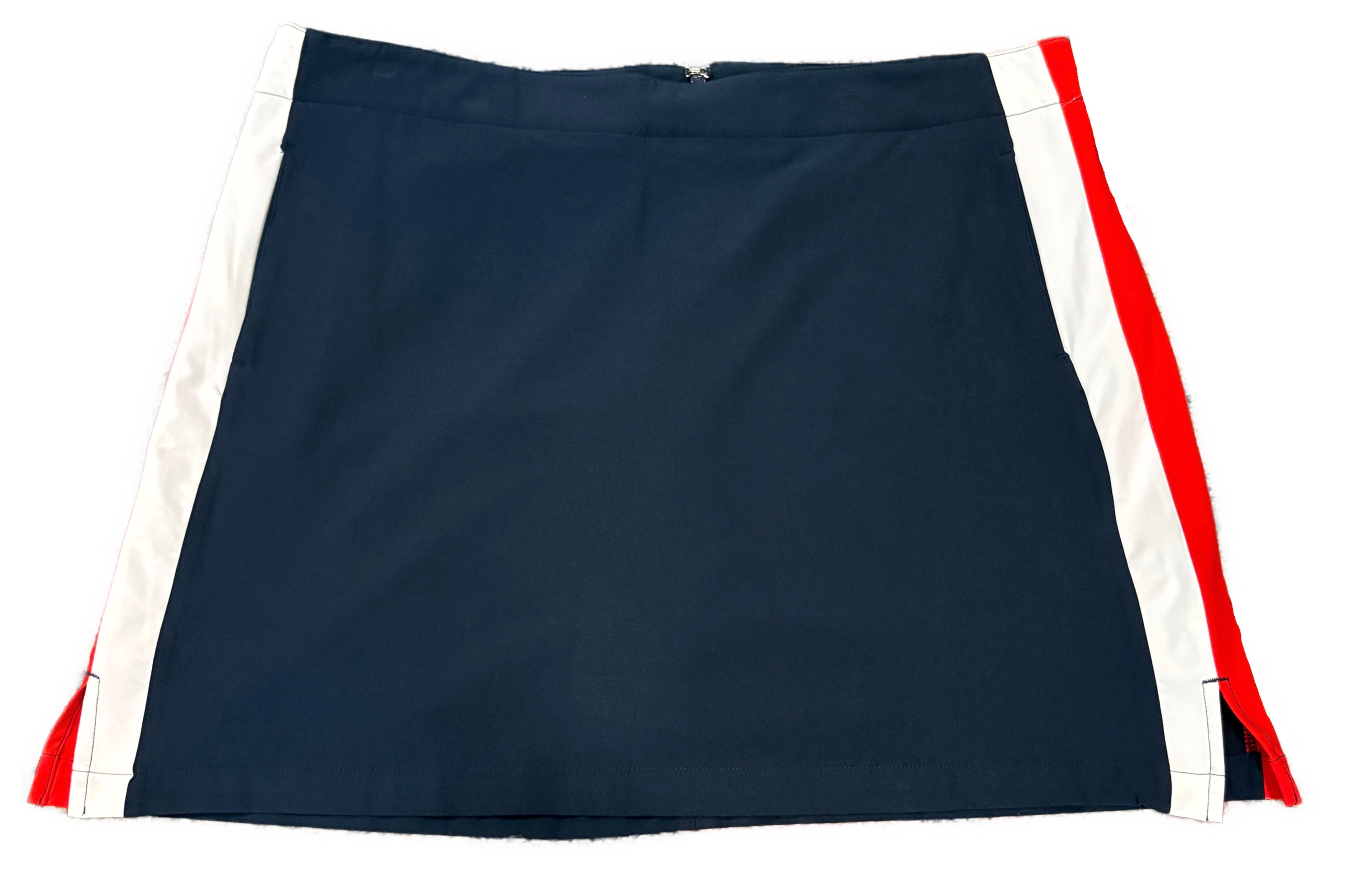 NEW Lady Hagen 18" USA Navy Side Striped Golf Skort MSP$60