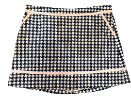Lady Hagen 17.5" Navy & White Houndstooth Skort size 14 MSP$55