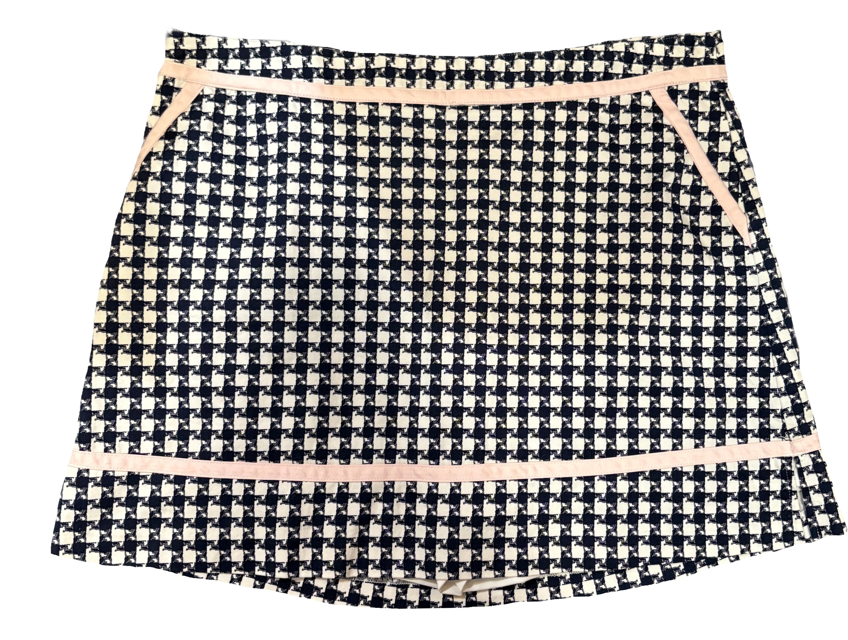 Lady Hagen 17.5" Navy & White Houndstooth Skort size 14 MSP$55
