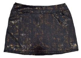 New Lilly Pultizer Black Women's Golf Skort w/Gold Accents Size XLMSP$108