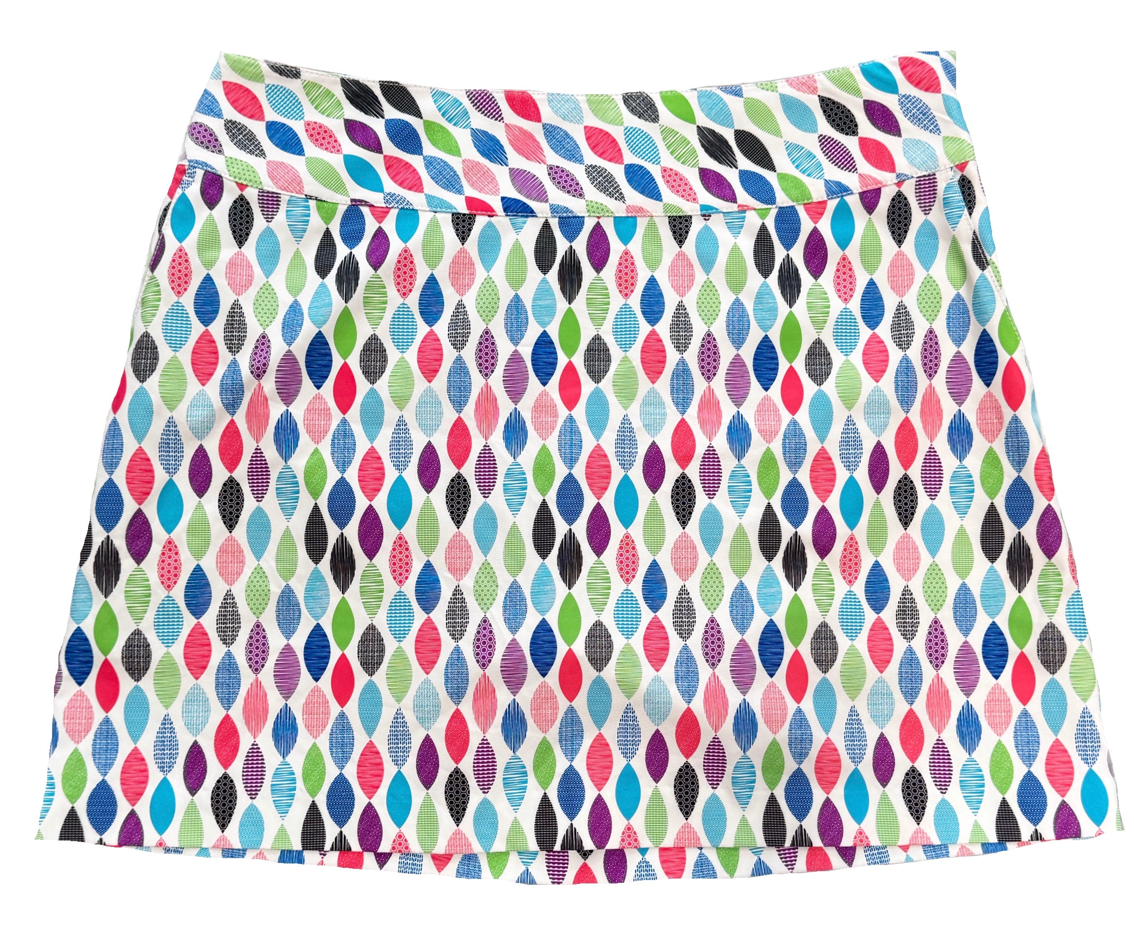 Cutter & Buck Multicolored Oval Print Women's Golf Skort Size 12