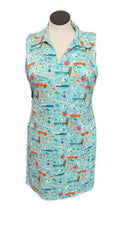 New Katherine Way St Regis Good Vibrations Print Golf Dress MSP$185-1