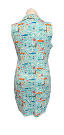 New Katherine Way St Regis Good Vibrations Print Golf Dress MSP$185-3