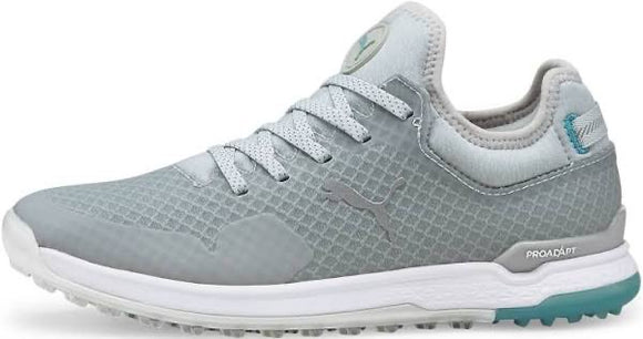 New Puma Women's PROADAPT ALPHACAT Golf Shoes Silver MSP$130