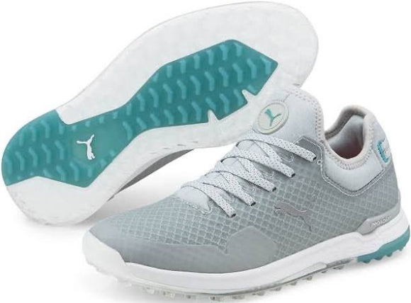 New Puma Women's PROADAPT ALPHACAT Golf Shoes Silver MSP$130