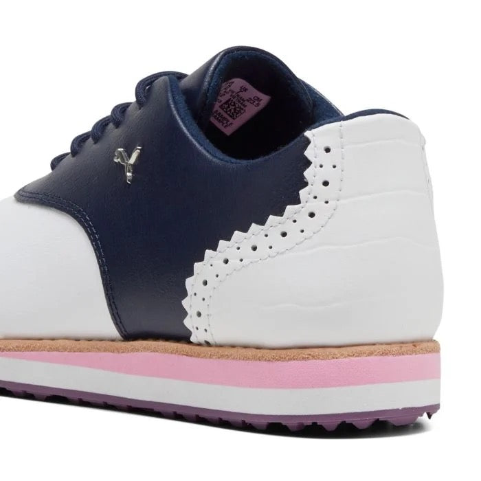 New Puma Women's AVANT Golf Shoes White/Navy MSP$110