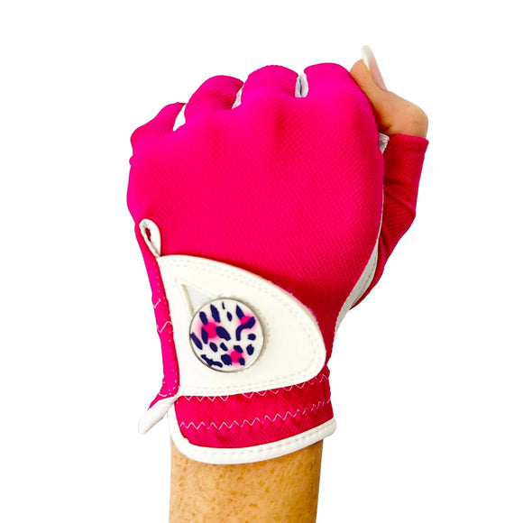 New Hard Candy Women's Half Finger Golf Glove - Left Hand