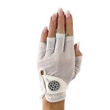 New Hard Candy Women's White Half Finger Glove - Right Hand