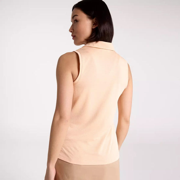 New Walter Hagen Women's Clubhouse Scallop Sleeveless Golf Polo MSP$50