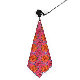 New Birdie Girl Big Floral Magnetic Women's Golf Towel