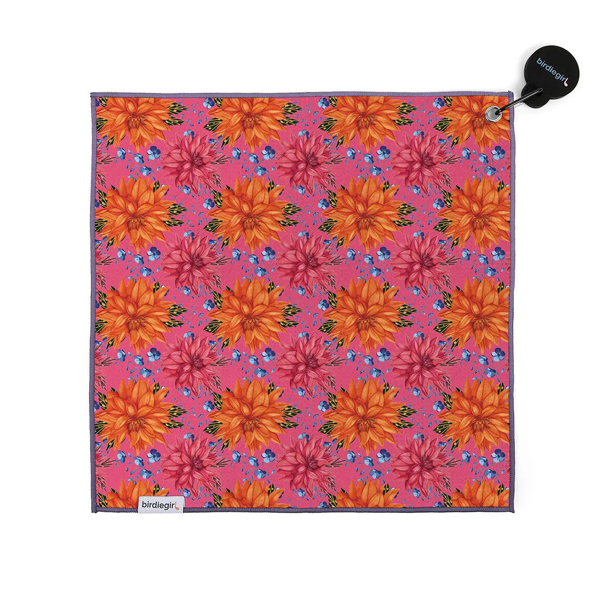 New Birdie Girl Big Floral Magnetic Women's Golf Towel - 0