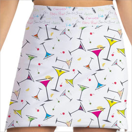 New Skort Obsession Shaken Not Stirred Print Skort