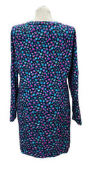 Lilly Pulitzer Navy & Pink Cheetah Patterned Women's Long Sleeve Dress Size XL-2