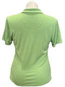 Pebble Beach Performance Spring Green Grid Women's Polo Size L-2