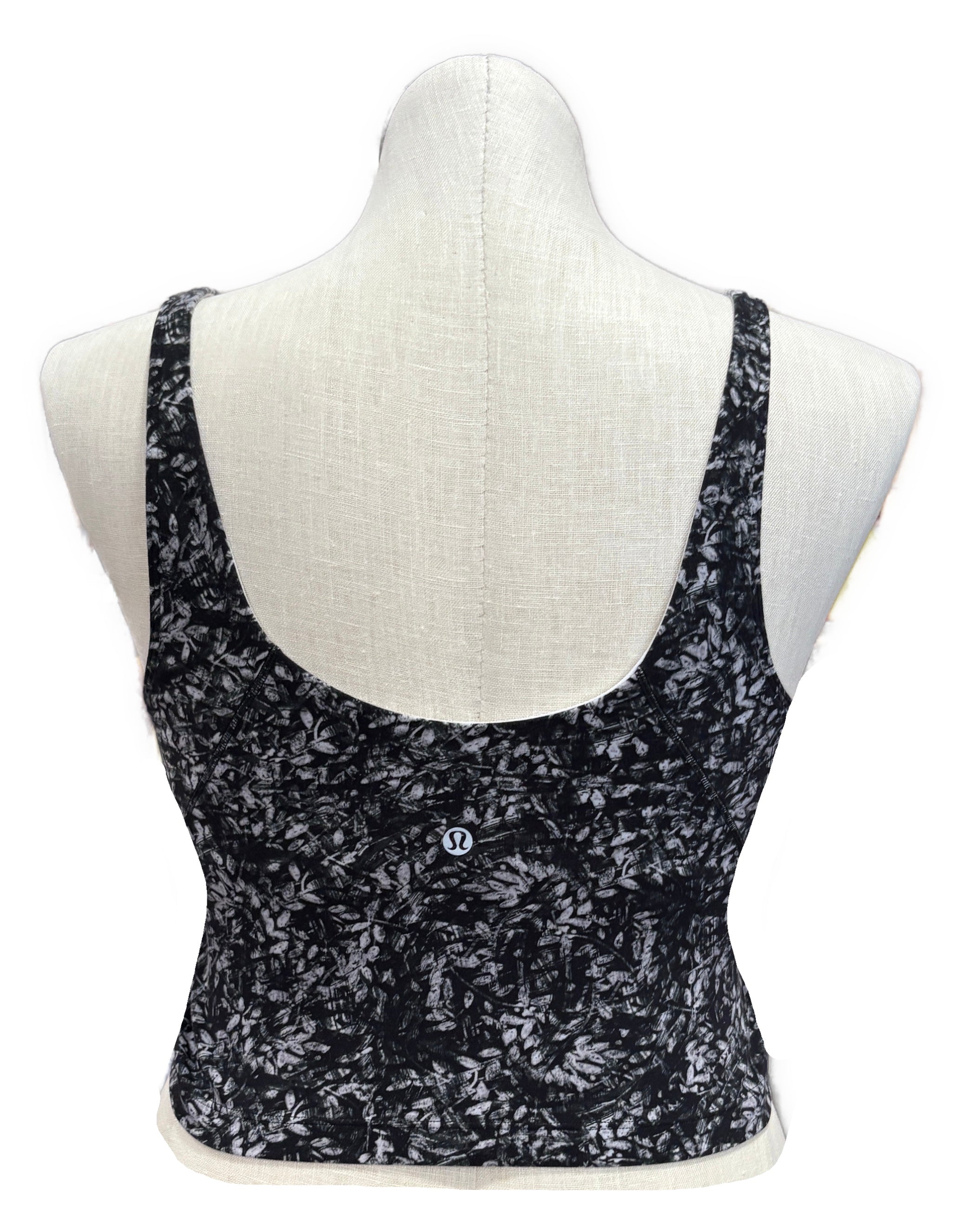 Lululemon Align Bra - Grayscale Foliage C/D Cup - 0