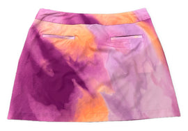 Nike Purple & Orange Watercolor Women's Golf Skort Size 12 - 0