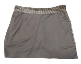 Adidas Gray Women's Pull-on Golf Skort w/Striped Accents Size L