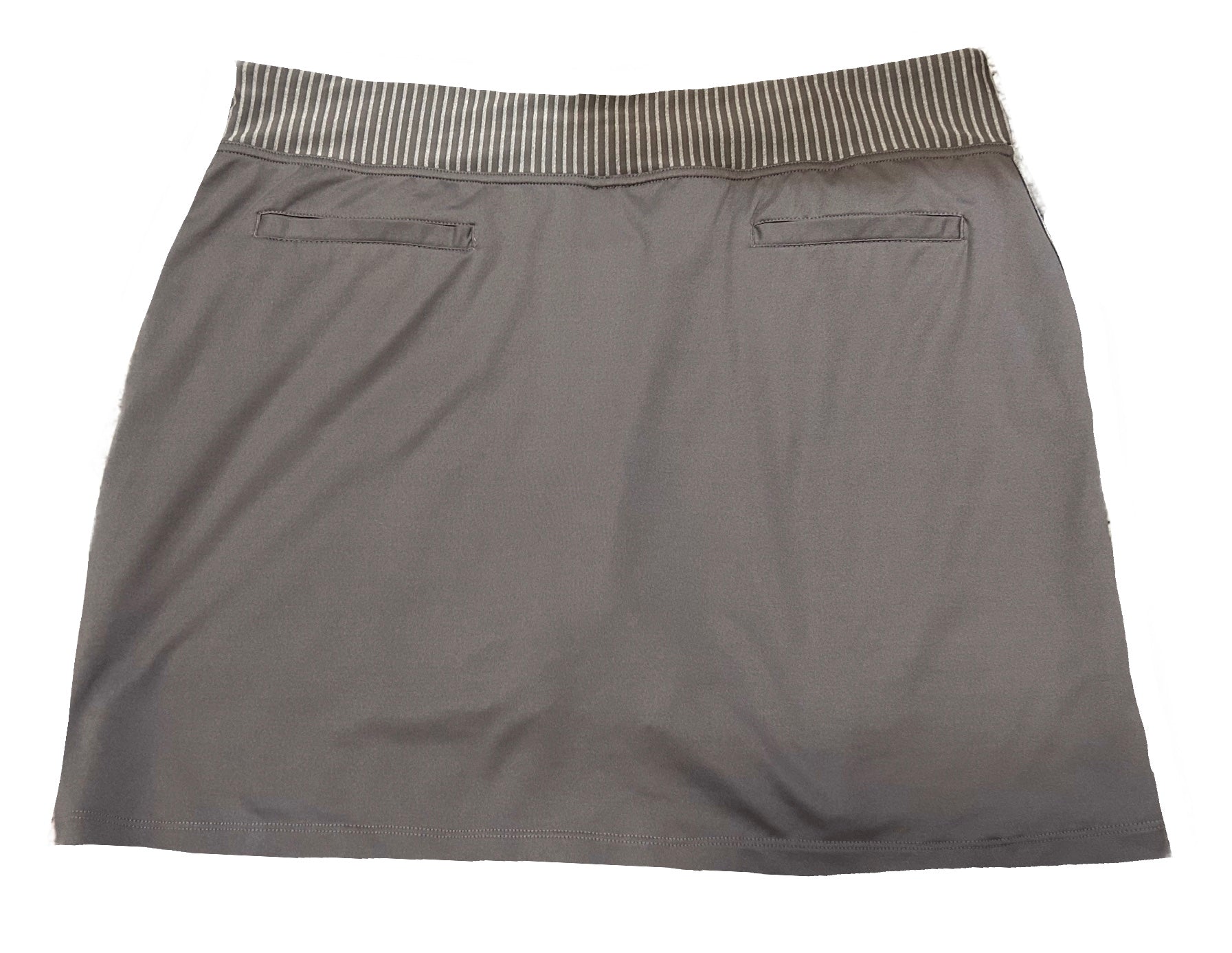 Adidas Gray Women's Pull-on Golf Skort w/Striped Accents Size L - 0