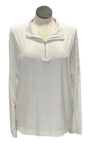 bloq-uv White Solid Mock Zip Pullover Size XXL MSP $90-1