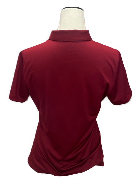 Nike Dark Red Women's Golf Polo w/ Logo Size M MSP